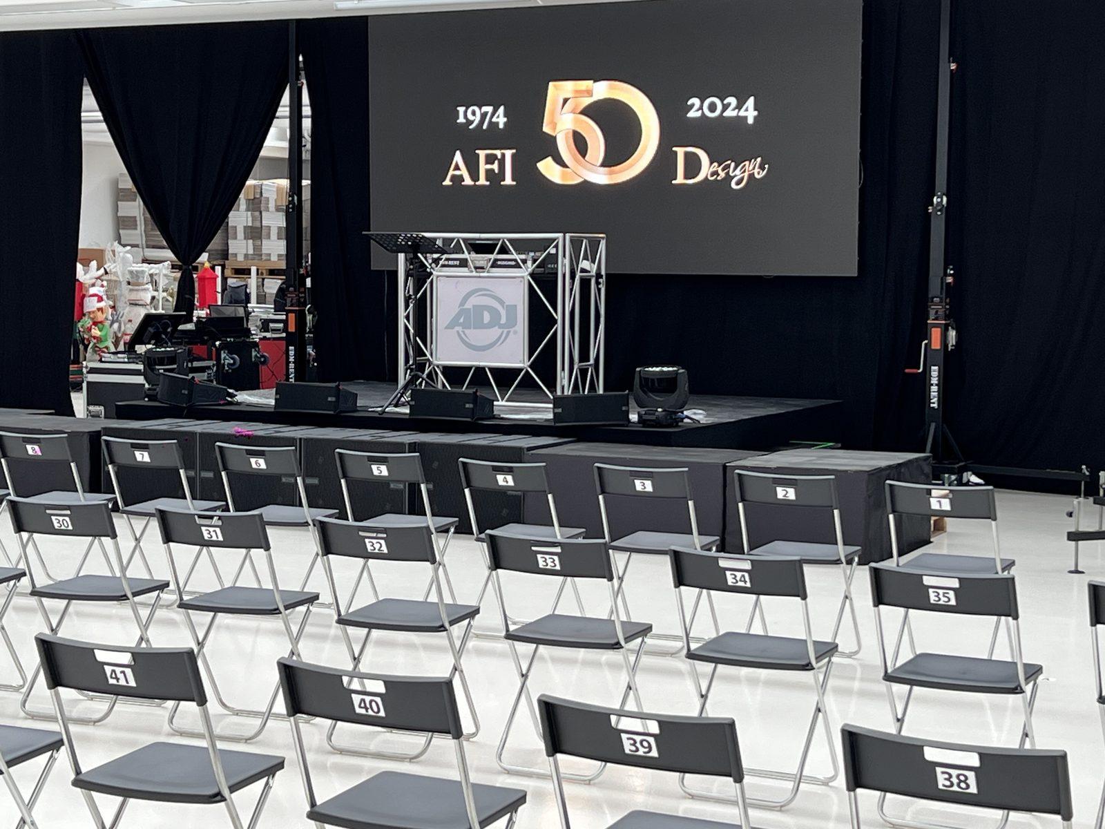 Anniversario 50 anni di Art From Italy a Vigliano Biellese: ledwall e palco a cura di AG Eventi