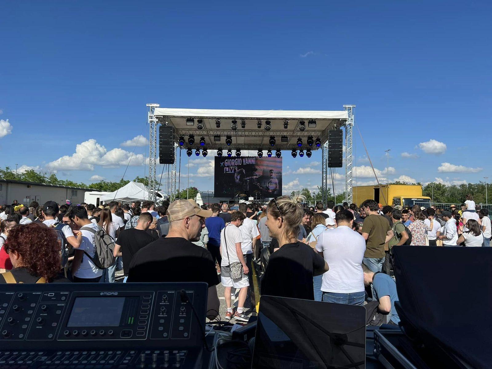 Comics Casale Monferrato: palco e line array a cura di AG Eventi